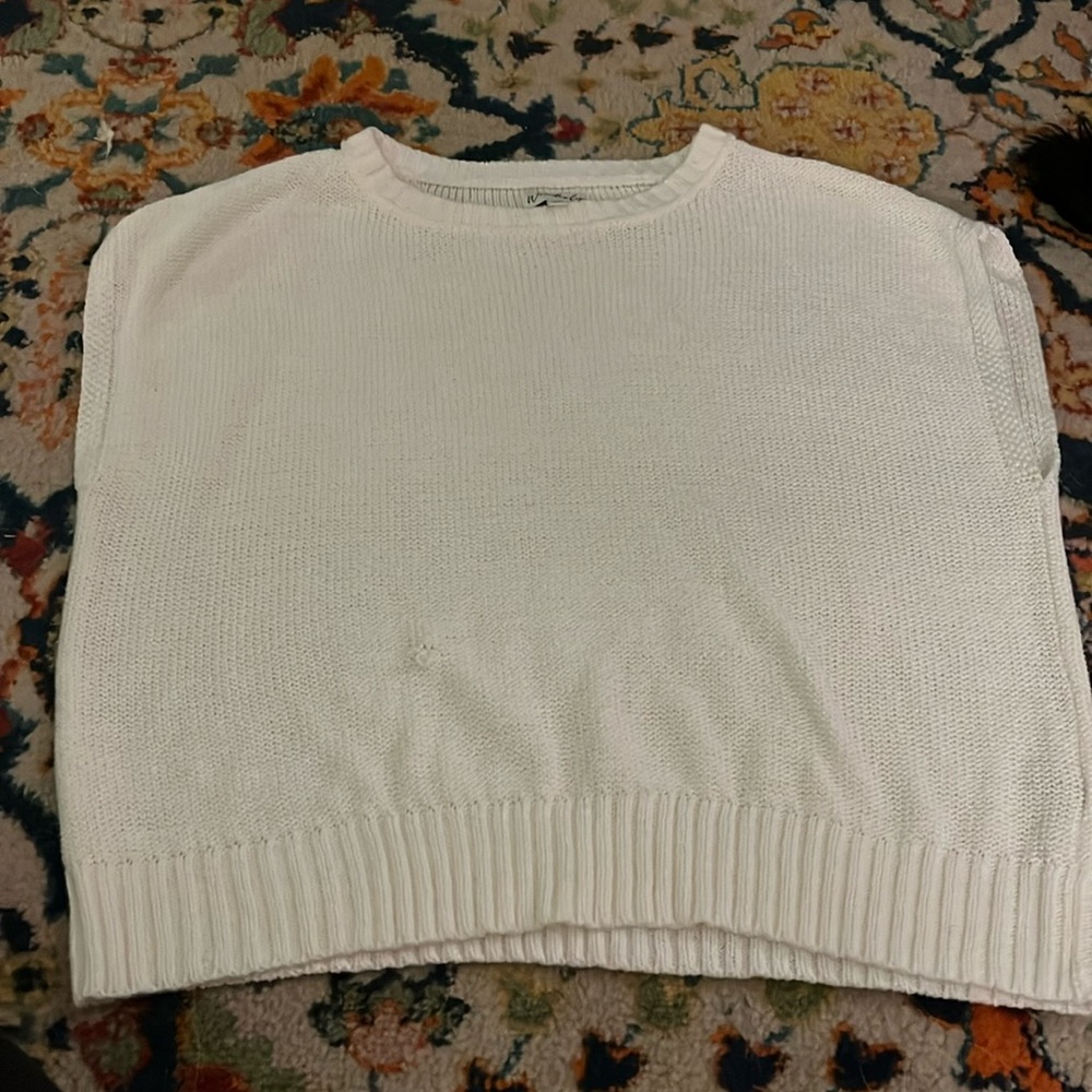 Wonderly cream sweater tank top
